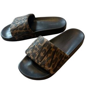 AllSaints Signet Leopard Slide - 8/38